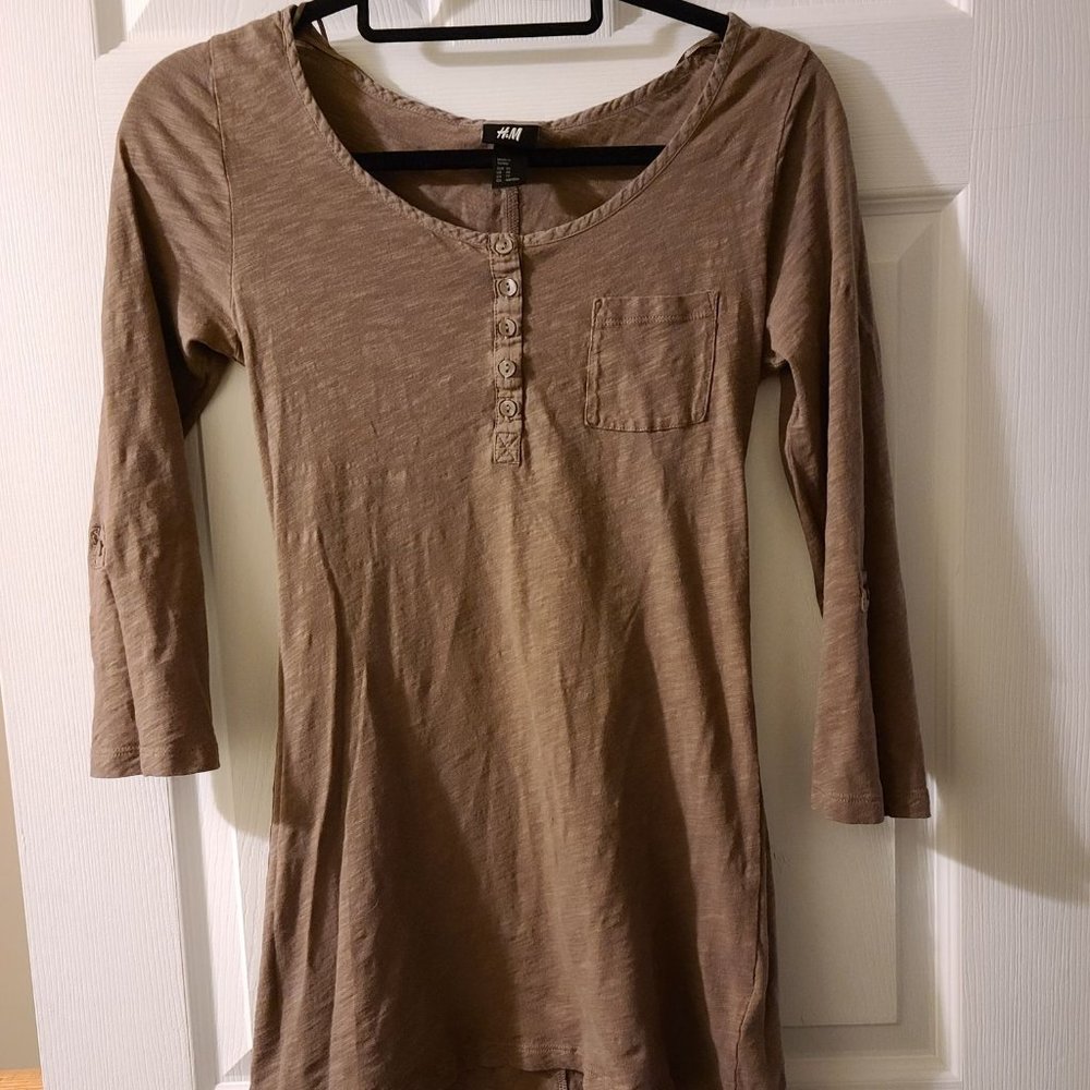 Brown tunic dress